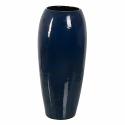 BigBuy Home Vase Bleu Céramique 35 x 35 x 81 cm