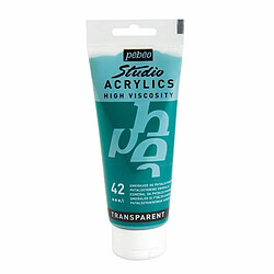 Pebeo Peinture acrylique transparente - Vert émeraude - 100 ml