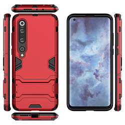 Coque en TPU hybride cool guard avec béquille rouge pour votre Xiaomi Mi 10 Pro