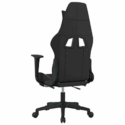 Maison Chic Chaise de jeu, Chaise gaming avec repose-pied, Fauteuil gamer,Chaise de Bureau Noir et blanc Tissu -GKD89506 pas cher