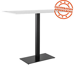 Alterego Pied de table 'NERO XL' 110 noir en métal