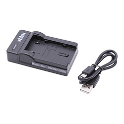 vhbw chargeur Micro USB avec câble pour caméra JVC GR-D815, GR-D825, GR-D860, GS-TD1, GS-TD1BEU, GS-TD1EU, GY-HM100, GY-HM100E, GZ-HD10, GZ-HD10ex