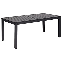 Acheter Beliani Table de jardin Matériaux synthétiques Gris foncé SKALOMA