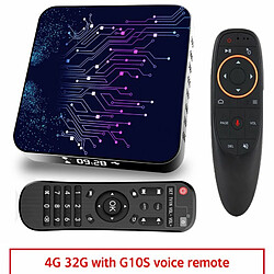 Lecteur Multimédia 2 16G Abs Matériel Tp02 Rk3318 Android 10 Tv Box Avec Télécommande 4 32G Prise Bu Télécommande G10S