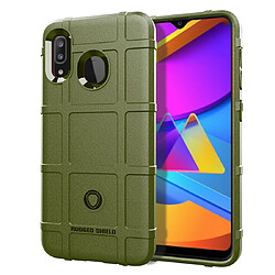 Wewoo Coque Souple Pour Huawei Enjoy 10 Plus Housse TPU antichoc à couverture complète vert armée