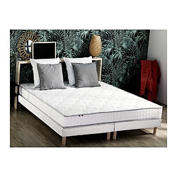 Idliterie Ensemble Matelas Mousse Haute Résilience CIRRUS + Sommier - Made in France