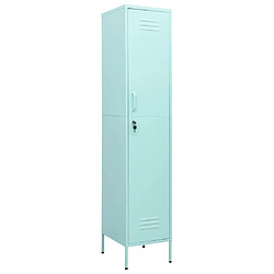 vidaXL Armoire à casiers Vert menthe 35x46x180 cm Acier