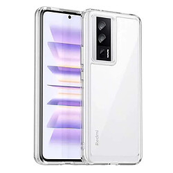 Htdmobiles Coque pour Xiaomi Poco F5 Pro / Redmi K60 / K60 Pro - housse etui silicone gel fine + verre trempe - TRANSPARENT TPU