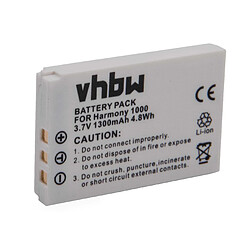 vhbw Li-Ion batterie 1300mAh (3.7V) pour télécommande Remote Control comme Logitech 190582-0000, F12440056, K398, L-LU18