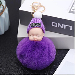 Universal Mignon peluche pendante sommeil hiver mignon casse-tête de poupée - dessin animé hair de cheveux ball3