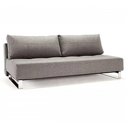 Inside 75 INNOVATION LIVING Canapé design SUPREMAX DELUXE EXCESS LOUNGER gris Twist Charcoal convertible lit 155*200 cm