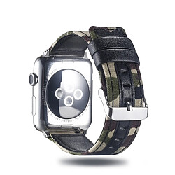 Acheter Wewoo Bracelet en cuir pleine fleur pour Apple Watch séries 4, 3 et 2 et 1 et 42 et 44 mm