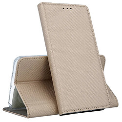 Htdmobiles Housse pour Apple iPhone 15 - etui coque pochette portefeuille + film ecran - OR MAGNET