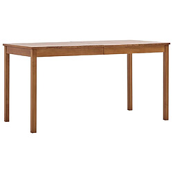 vidaXL Table à manger Marron miel 140x70x73 cm Bois de pin