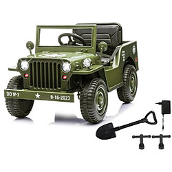 Jamara Ride-on Jeep Willys MB Army vert 12V