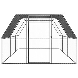 vidaXL Poulailler d'extérieur 3x6x2 m Acier galvanisé