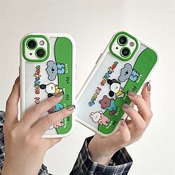 GUPBOO Étui pour iPhone13 Lawn Dancing Animal Fun Coque de téléphone Mignon Anti-Goutte