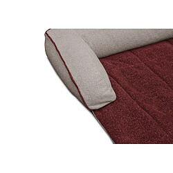 Acheter Courtois Laville Panier pour chien et chat 100 x 120 cm tissu bordeaux et beige - DINA