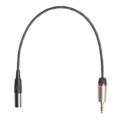 Acheter Câble De Transfert Audio Stéréo D'appareil Photo TRS Mâle De 3,5 Mm Au Câble XLR Noir 0.3m