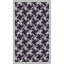 Alter Tapis de salle de bain, 100% Made in Italy, Tapis résistant aux taches avec impression numérique, Tapis antidérapant et lavable, Modèle optique - Acqualagna, cm 90x52