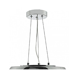 Avis Luminaire Center Suspension Giselle verre fumé et chrome poli 5 ampoules