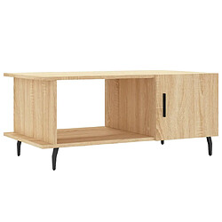 vidaXL Table basse chêne sonoma 90x50x40 cm bois d'ingénierie