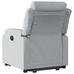 Avis vidaXL Fauteuil inclinable Gris clair Tissu