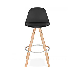 Kokoon Design Tabouret de bar design ANAU MINI BLACK 42x42x85 cm