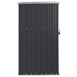 Helloshop26 Abri de jardin cabane cabanon maison de stockage remise extérieur hangar outils robuste 88 x 89 x 161 cm acier galvanisé anthracite 02_0022411