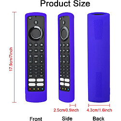 Acheter SANAG Housse Coque En Silicone Pour Jvc/Bush/Toshiba/Xiaomi/Fire Tv Telecommande Vocale, Etui De Protection Pour Jvc Telecommande, Antiderapage, Antisismique, Lavable(Bleu)