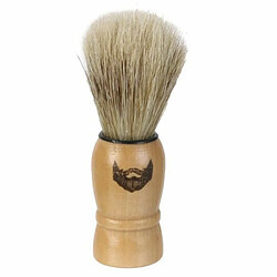 Paris Prix Blaireau de Rasage en Bois Homme 10cm Beige