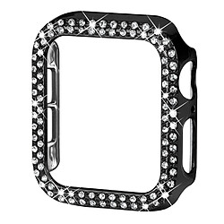 Coque en TPU décor strass, anti-rayures, noir pour votre Apple Watch Series 6/5/4/SE 44mm