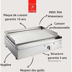 Avis Planet Plancha électrique en inox Chef 55 cm Avec chariot fermé + couvercle + housse.