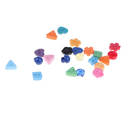 Avis 1000pcs boutons de résine de couleur mélangée pour bricolage couture artisanat embellissement 6mm