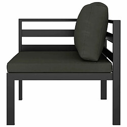 Acheter Maison Chic Ensemble Tables et chaises d'extérieur 7pcs avec coussins,Salon de jardin Aluminium Anthracite -GKD205229