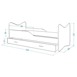 Avis Kids Literie Lit Enfant KEVIN Blanc 70x140