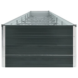 Avis vidaXL Lit surélevé de jardin Acier galvanisé 600x80x45 cm Anthracite