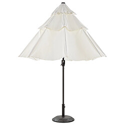 Acheter Beliani Parasol de jardin d 2.85 m beige clair BIBIONE