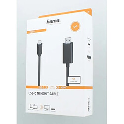 HAMA Câble vidéo, fiche USB-C - fiche HDMI, Ultra-HD 4K, 3,00 m