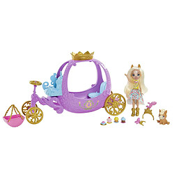 Mattel Enchantimals Carrosse Royal avec Mini-Poupée Peola Poney et Accessoires Multicolore