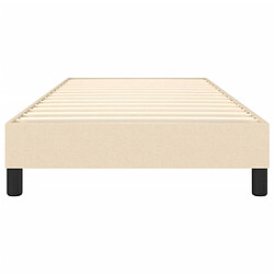 Sommier à lattes,Cadre à lattes de lit pour Adulte Crème 90x200 cm Tissu -MN20986 pas cher