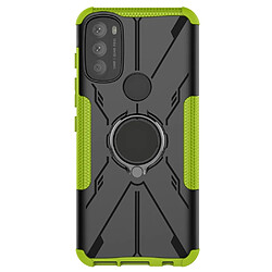 Coque en TPU anti-chocs avec béquille pour votre Motorola Moto G71 5G - vert