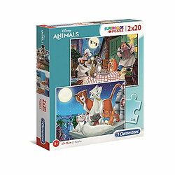 Ludendo Puzzles SuperColor 2x20 pièces - Disney Animals