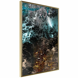 Paris Prix Affiche Murale Encadrée Dark Matter I 20 x 30 cm Or