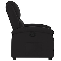 Avis vidaXL Fauteuil inclinable Noir Tissu