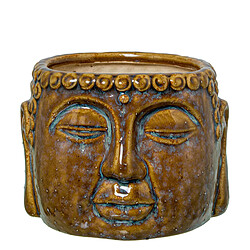 Cache-pot Alexandra House Living Marron Céramique Buda 15 x 11 x 14 cm