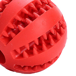 Avis 5cm en caoutchouc balle à mâcher traiter nettoyage chien formation dents jouet rouge