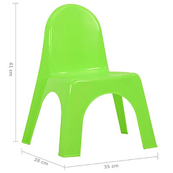 vidaXL Ensemble de table et chaises pour enfants PP pas cher