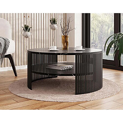 Avis Bestmobilier Cruz - table basse - effet marbre noir - 75 cm