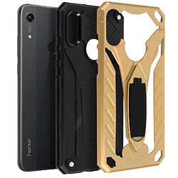 Avizar Coque Huawei Y6 2019 / Y6S et Honor 8A Bi-matière Antichoc Fonction Support Or pas cher